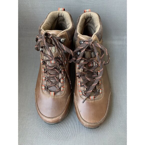 Eddie Bauer Men\'s Cairn Hiking Shoes Vibram Sole Cocoa Brown Leather Lace Up 9.5 main image 6